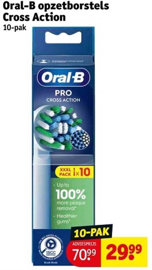 Oral-B opzetborstels Cross Action 10-pak