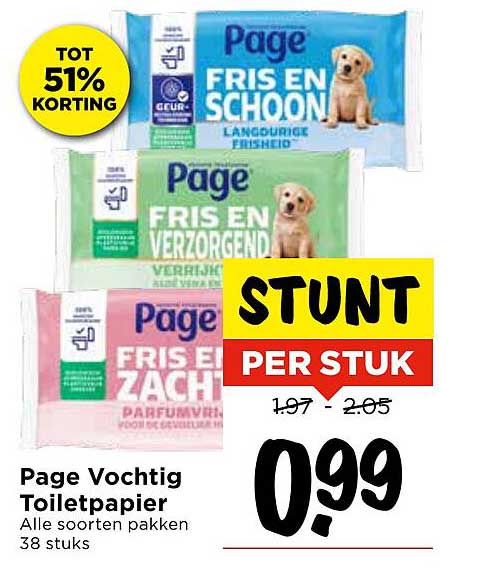 Page Vochtig Toiletpapier