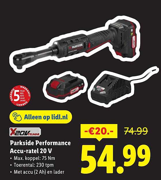 Parkside Performance Accu-ratel 20 V