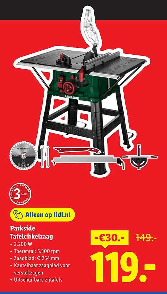 Parkside Tafelcirkelzaag