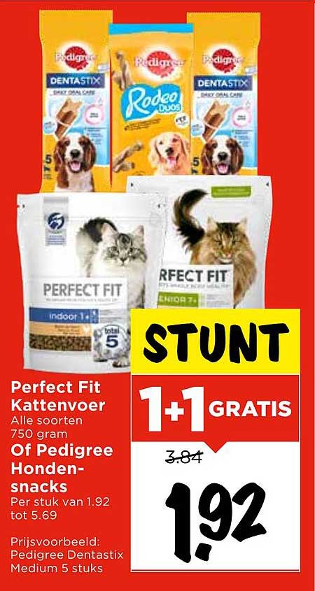 Perfect Fit Kattenvoer Alle soorten 750 gram Of Pedigree Honden-snacks