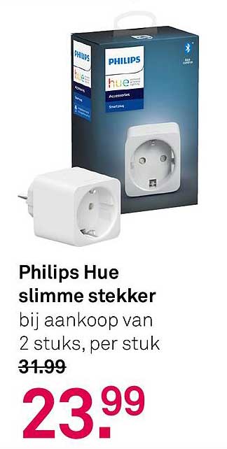 Philips Hue slimme stekker bij aankoop van 2 stuks, per stuk