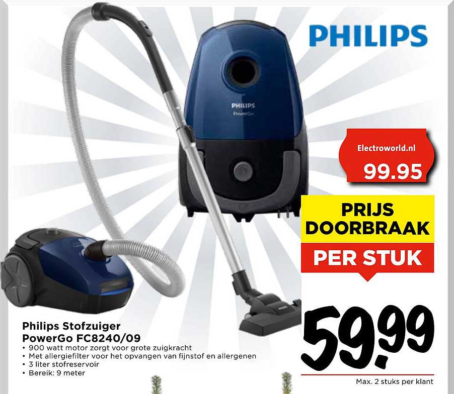 Philips Stofzuiger PowerGo FC8240/09