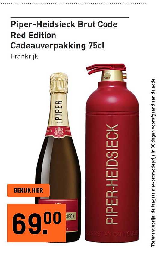 Piper-Heidsieck Brut Code Red Edition Cadeauverpakking 75cl