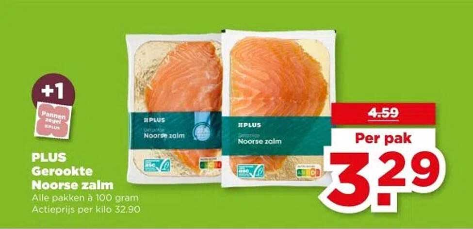 PLUS Gerookte Noorse zalm