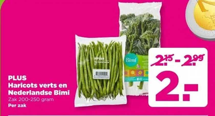 PLUS Haricots verts en Nederlandse Bimi