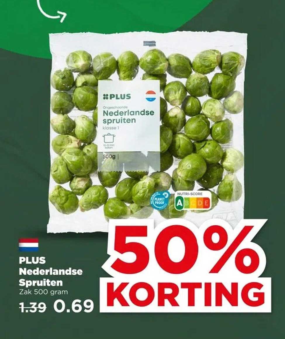 PLUS Nederlandse Spruiten Zak 500 gram