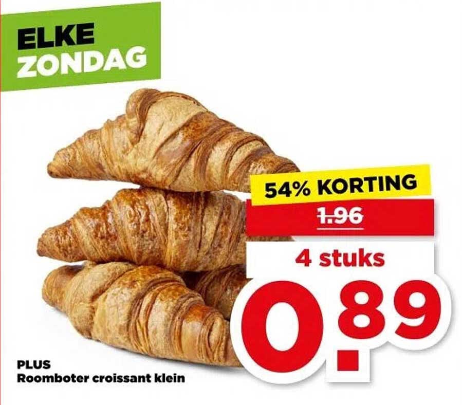 PLUS Roomboter croissant klein
