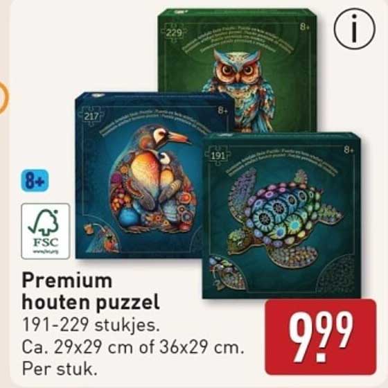 Premium houten puzzel