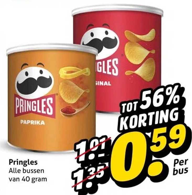 Pringles Alle bussen van 40 gram