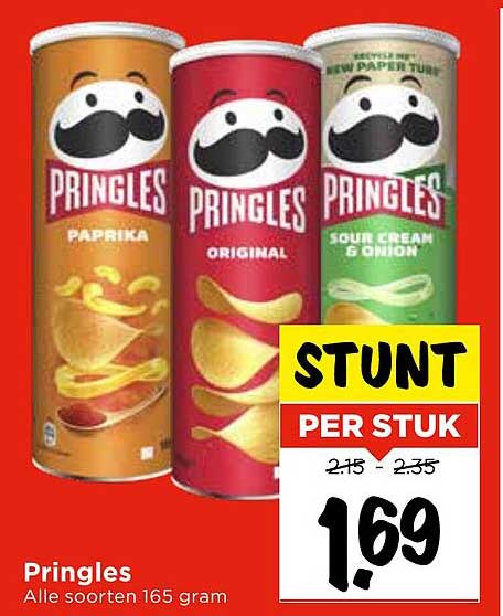 Pringles Alle smaken 165 gram