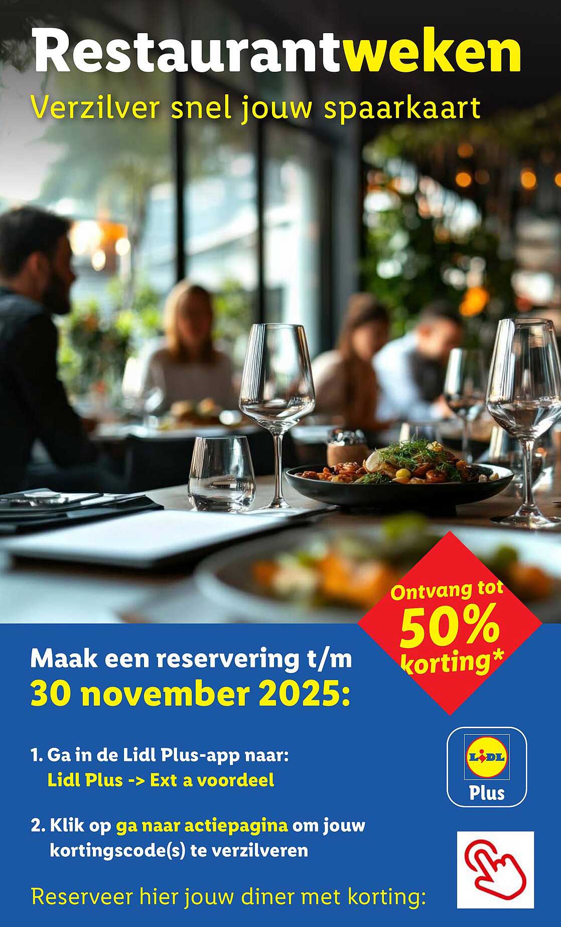 Restaurantweken - Ontvang tot 50% korting!
