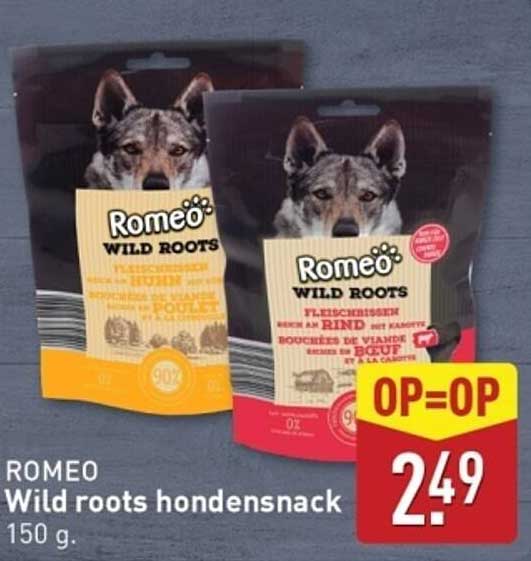 Romeo Wild roots hondensnack 150 g