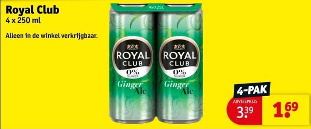 Royal Club 4 x 250 ml