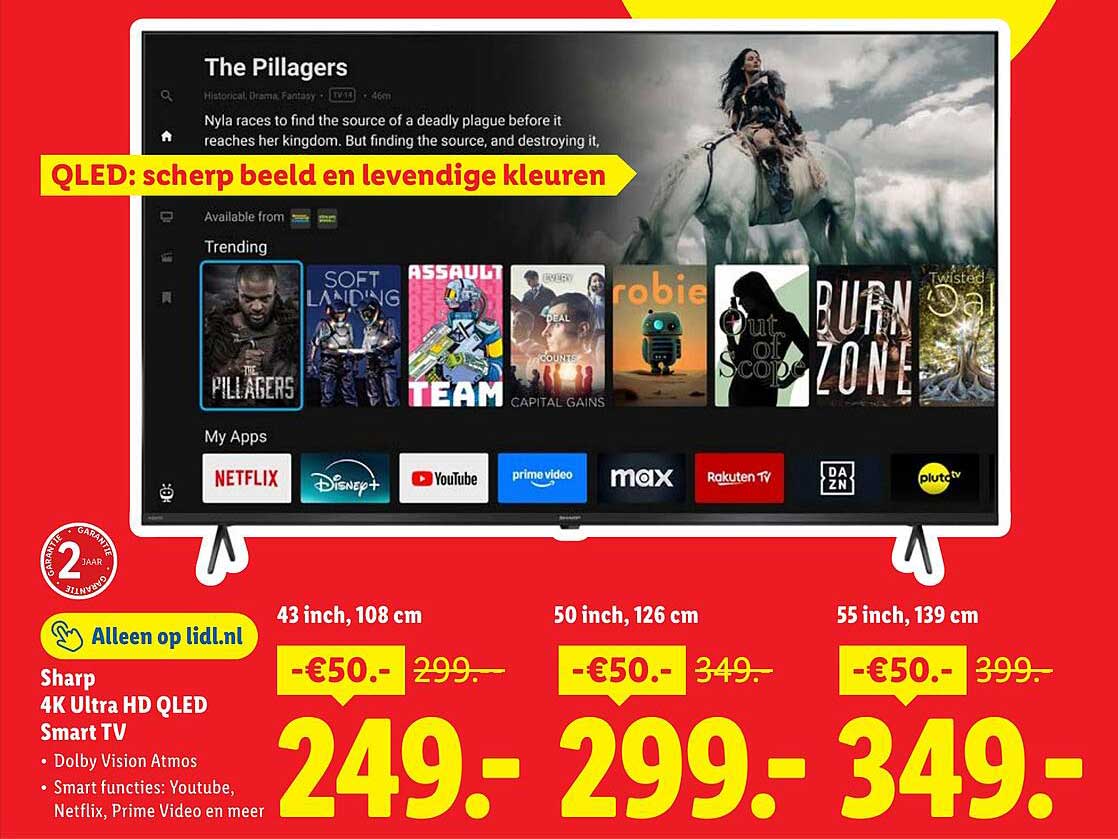 Sharp 4K Ultra HD QLED Smart TV