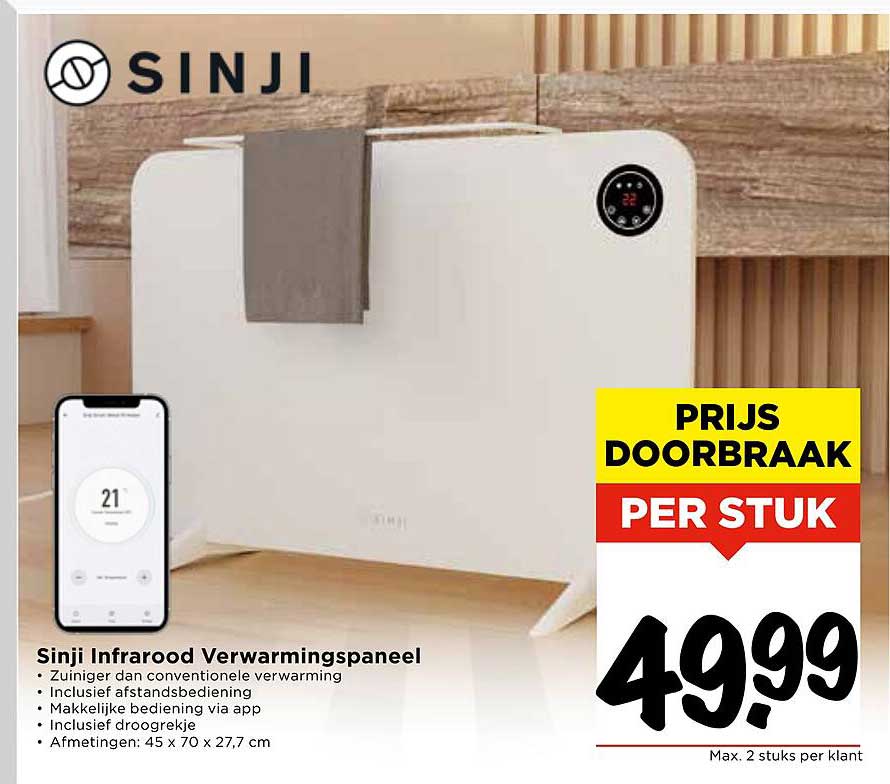 Sinji Infrarood Verwarmingspaneel