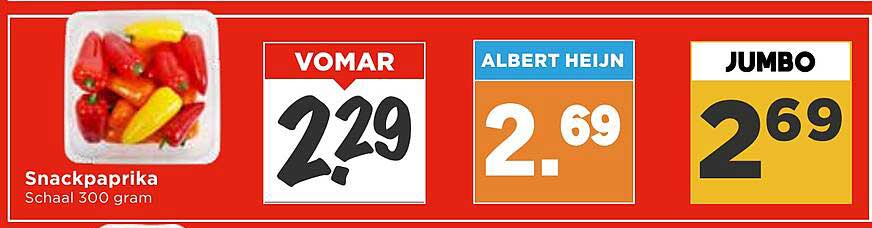 Snackpaprika Schaal 300 gram