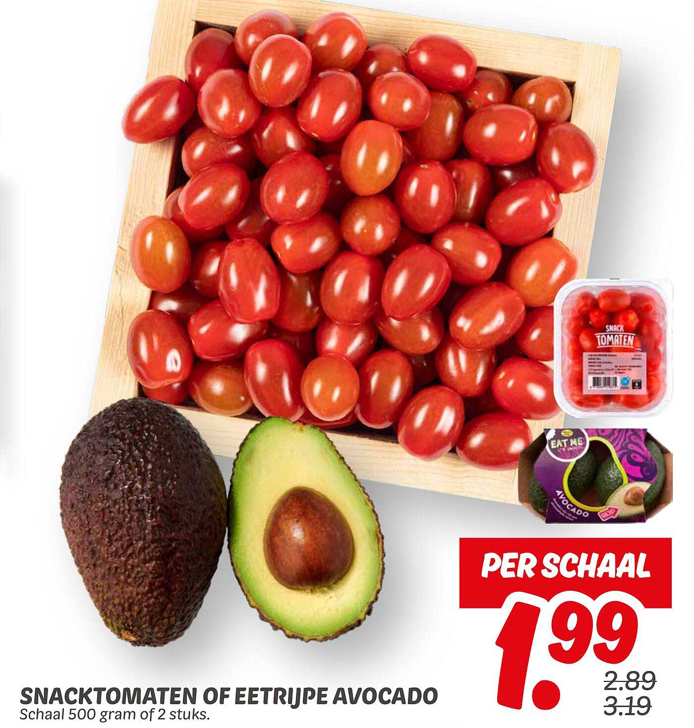 SNACKTOMATEN OF EETRIJPE AVOCADO
