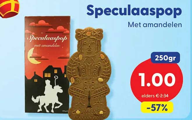 Speculaaspop met amandelen