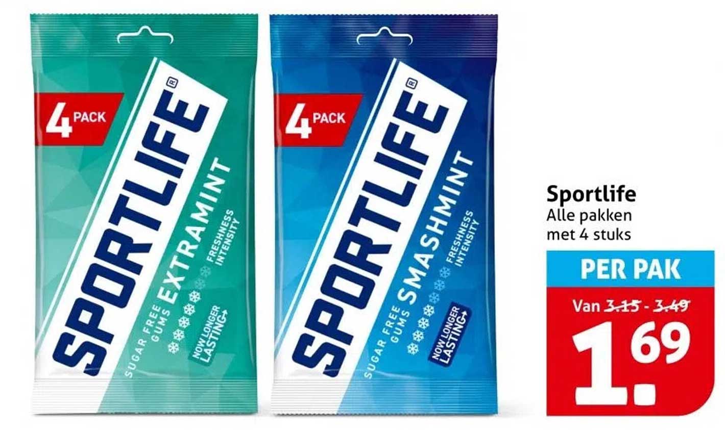 Sportlife Alle pakken met 4 stuks