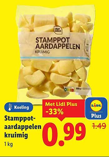Stamppot-aardappelen kruimig