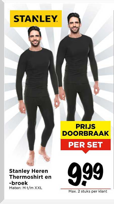 Stanley Heren Thermoshirt en -broek