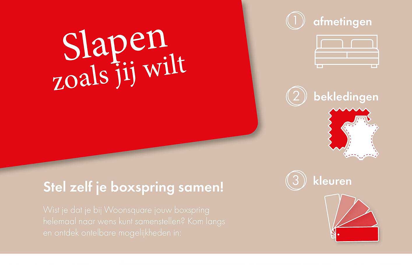 Stel zelf je boxspring samen!