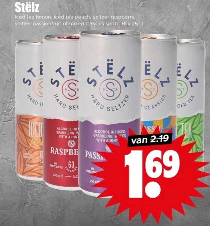 Stëlz Hard Seltzer - Blik 25 cl