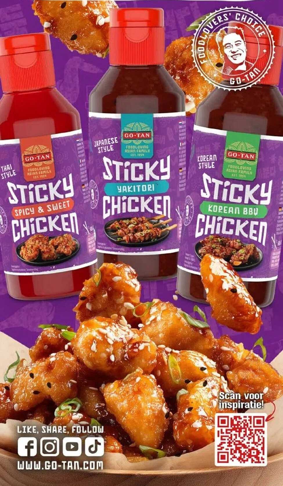 Sticky Chicken Sauzen van GO-TAN