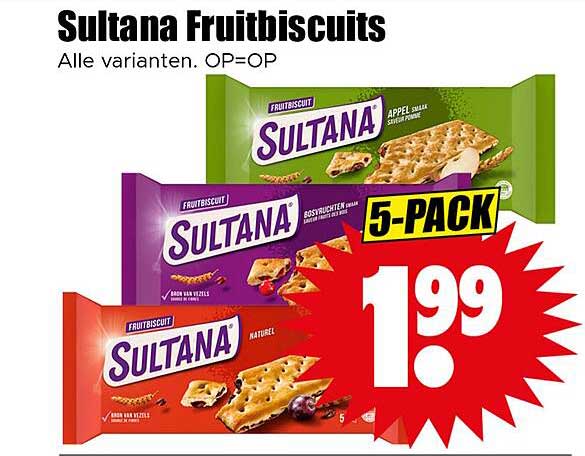Sultana Fruitbiscuits 5-PACK