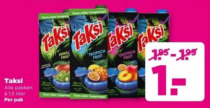 Taksi - Alle pakken à 1,5 liter