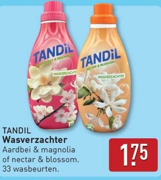 TANDIL Wasverzachter Aardbei & magnolia of nectar & blossom. 33 wasbeurten.