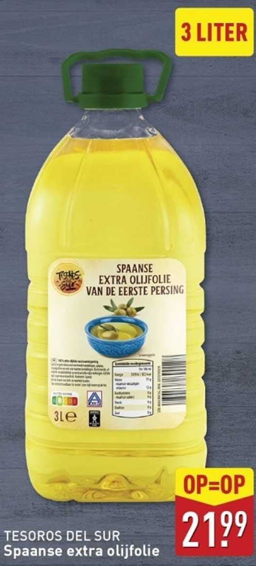 TESOROS DEL SUR Spaanse extra olijfolie van de eerste persing