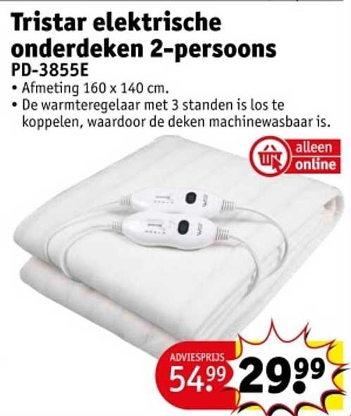 Tristar elektrische onderdeken 2-persoons