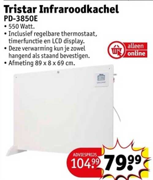 Tristar Infraroodkachel PD-3850E