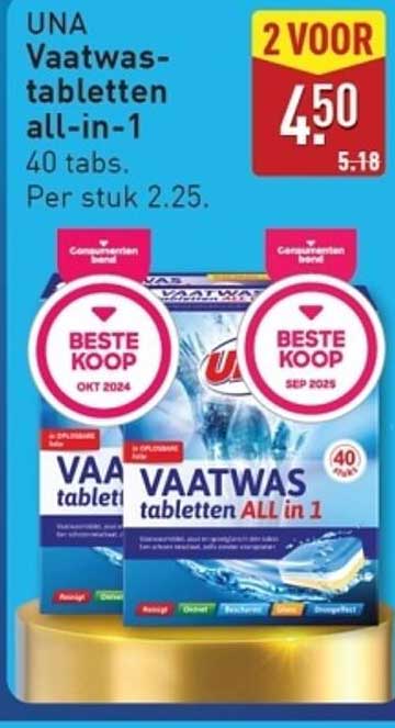 UNA Vaatwastabletten all-in-1