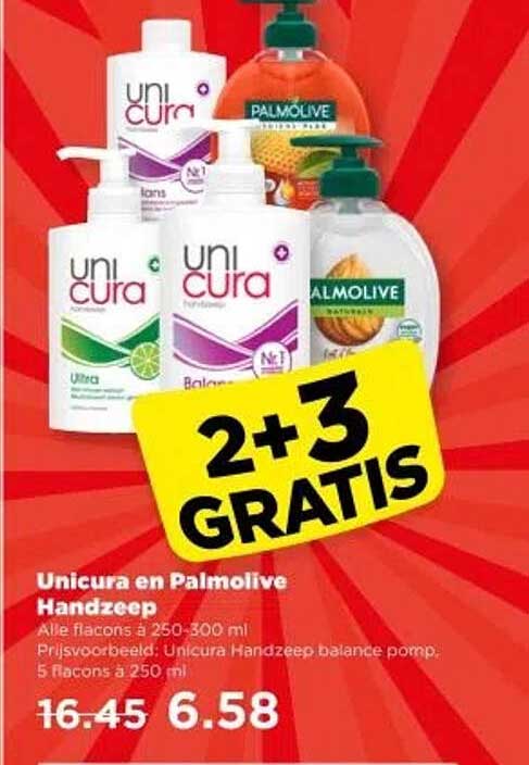 Unicura en Palmolive Handzeep