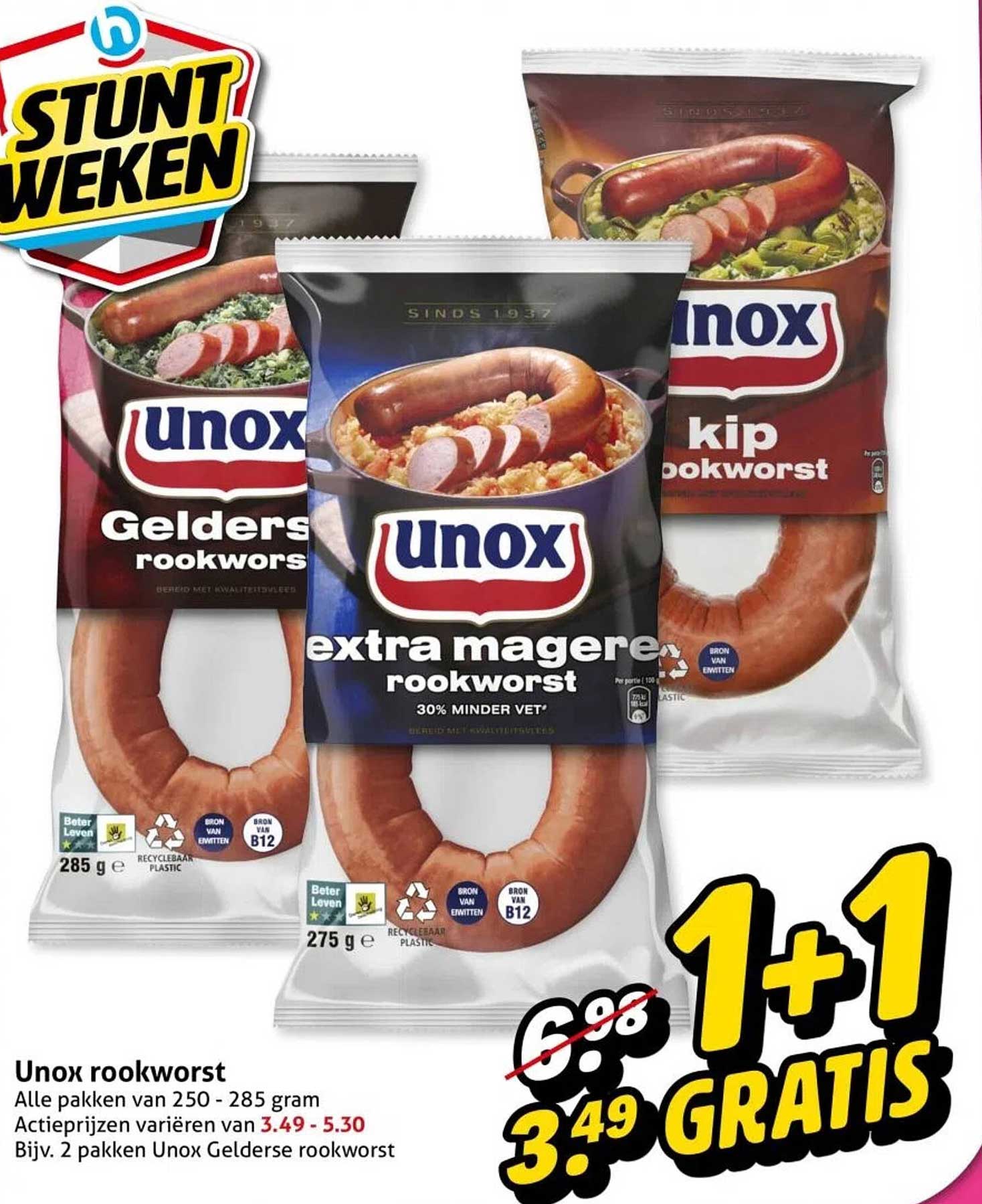 Unox rookworst