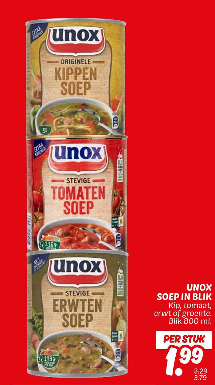 UNOX SOEP IN BLIK