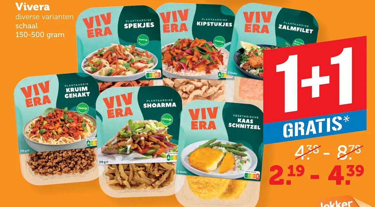 Vivera diverse varianten schaal 150-500 gram