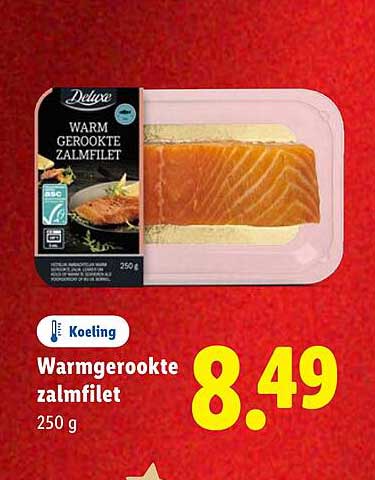 Warmgerookte zalmfilet