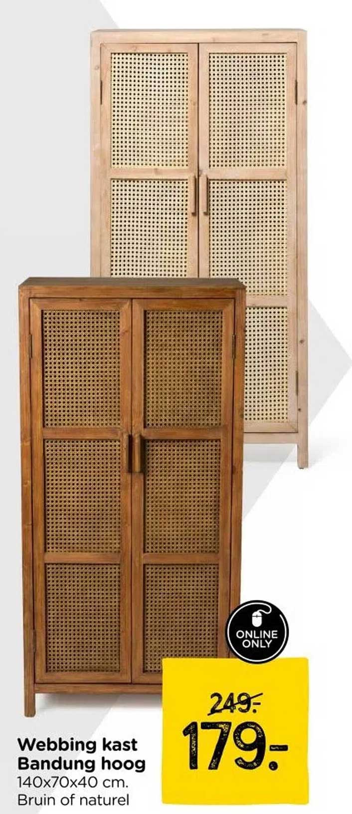 Webbing kast Bandung hoog