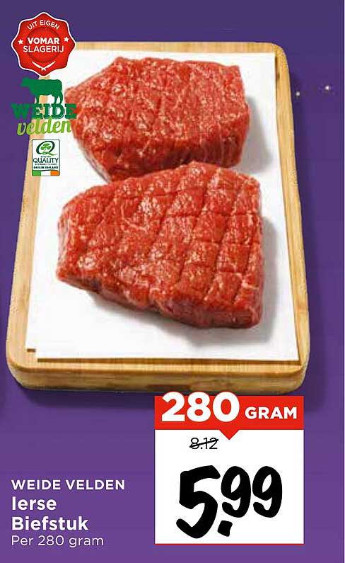 WEIDE VELDEN Ierse Biefstuk