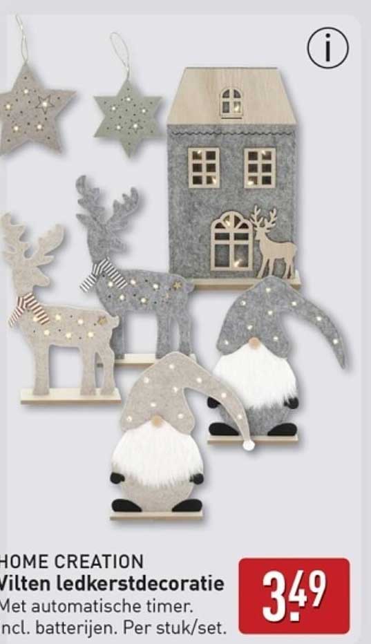 Wilten ledkerstdecoratie