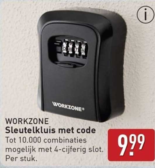 WORKZONE Sleutelkast met code