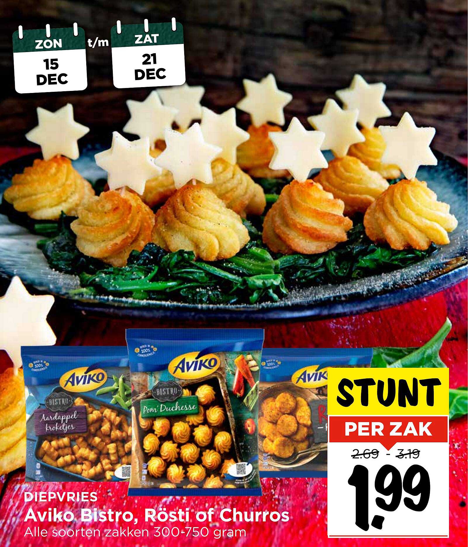 Aviko Bistro, Rösti Of Churros Aanbieding bij Vomar - FolderFeest.nl