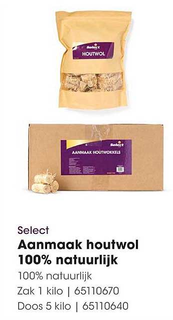 Aanmaak houtwol 100% natuurlijk