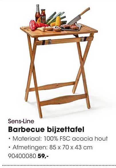 Barbecue bijzettafel