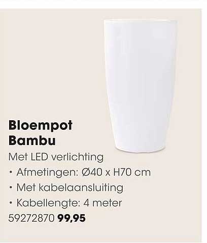 Bloempot Bambu