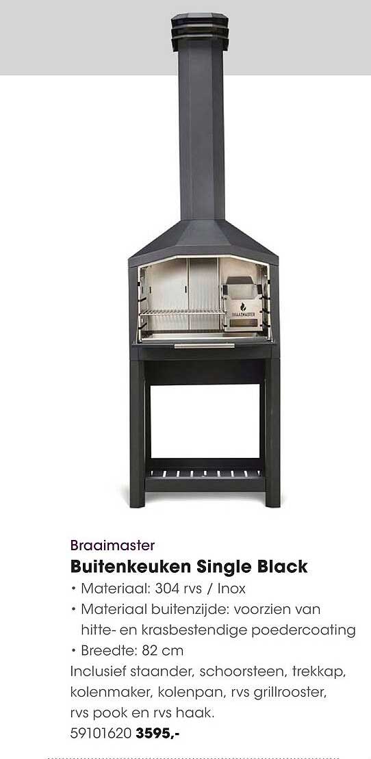 Buitenkeuken Single Black